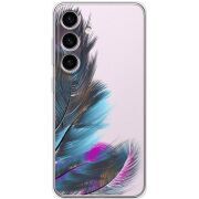 Прозорий чохол BoxFace Samsung Galaxy S25 Feathers