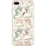 Прозрачный чехол Uprint Apple iPhone 7/8 Plus Unicorns