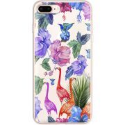 Прозрачный чехол Uprint Apple iPhone 7/8 Plus Flamingo