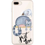 Прозрачный чехол Uprint Apple iPhone 7/8 Plus Just Love