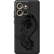 Чорний чохол BoxFace Motorola Edge 50 Neo Snake