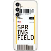 Прозорий чохол BoxFace Samsung Galaxy S25 Plus (S936) Ticket Springfield
