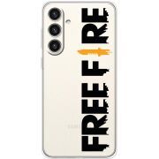 Прозорий чохол BoxFace Samsung Galaxy S25 Plus (S936) Free Fire Black Logo