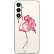 Прозорий чохол BoxFace Samsung Galaxy S25 Plus (S936) Floral Flamingo