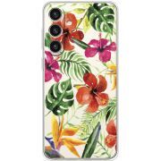 Прозорий чохол BoxFace Samsung Galaxy S25 Plus (S936) Tropical Flowers