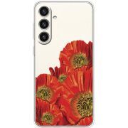 Прозорий чохол BoxFace Samsung Galaxy S25 Plus (S936) Red Poppies