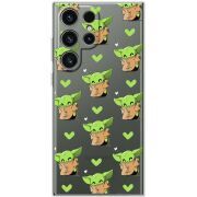 Прозорий чохол BoxFace Samsung Galaxy S25 Ultra Pattern Baby Yoda