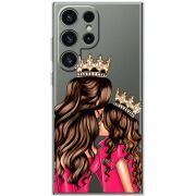 Прозорий чохол BoxFace Samsung Galaxy S25 Ultra Queen and Princess