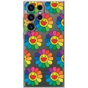 Прозорий чохол BoxFace Samsung Galaxy S25 Ultra Hippie Flowers
