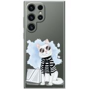 Прозорий чохол BoxFace Samsung Galaxy S25 Ultra Cat Style
