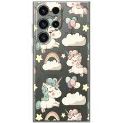 Прозорий чохол BoxFace Samsung Galaxy S25 Ultra Unicorns