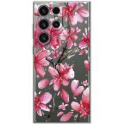 Прозорий чохол BoxFace Samsung Galaxy S25 Ultra Pink Magnolia