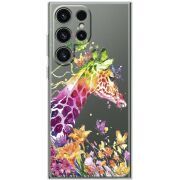 Прозорий чохол BoxFace Samsung Galaxy S25 Ultra Colorful Giraffe