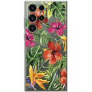 Прозорий чохол BoxFace Samsung Galaxy S25 Ultra Tropical Flowers