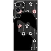 Чорний чохол BoxFace Samsung Galaxy S25 Ultra Flower Hair
