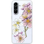 Прозорий чохол BoxFace Samsung Galaxy A56 5G (A566) Cherry Blossom