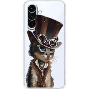 Прозорий чохол BoxFace Samsung Galaxy A56 5G (A566) Steampunk Cat