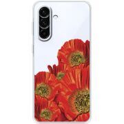 Прозорий чохол BoxFace Samsung Galaxy A56 5G (A566) Red Poppies