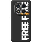 Чорний чохол BoxFace Xiaomi Redmi Note 14 Pro 4G Free Fire White Logo