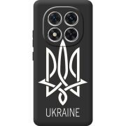 Чорний чохол BoxFace Xiaomi Redmi Note 14 Pro 4G Тризуб монограмма ukraine