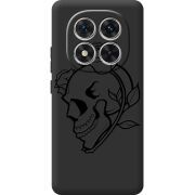 Чорний чохол BoxFace Xiaomi Redmi Note 14 Pro 4G Skull and Roses