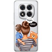 Прозорий чохол BoxFace Xiaomi Redmi Note 14 Pro Plus 5G Super Mama and Son
