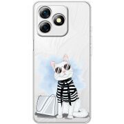 Прозорий чохол BoxFace Ulefone Note 18 Pro Cat Style