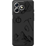 Чорний чохол BoxFace Ulefone Note 18 Pro Mountains
