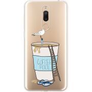 Прозрачный чехол Uprint Meizu M6T Segull in Cofee Pool