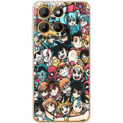 Чохол BoxFace Motorola G15 Power Anime Stickers