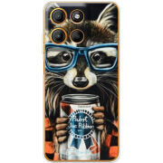 Чохол BoxFace Motorola G15 Power Енот с банкой