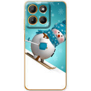 Чохол BoxFace Motorola G15 Skier Snowman