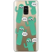 Прозрачный чехол Uprint Samsung A530 Galaxy A8 (2018) с 3D-глазками HIYA