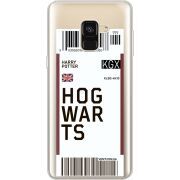Прозрачный чехол Uprint Samsung A530 Galaxy A8 (2018) Ticket Hogwarts
