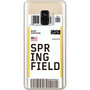 Прозрачный чехол Uprint Samsung A530 Galaxy A8 (2018) Ticket Springfield