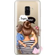Прозрачный чехол Uprint Samsung A530 Galaxy A8 (2018) Super Mama