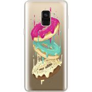 Прозрачный чехол Uprint Samsung A530 Galaxy A8 (2018) Donuts