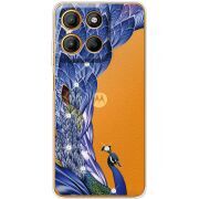 Чохол зі стразами Motorola G15 Power Peafowl