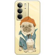 Прозорий чохол BoxFace Realme C75 Dog Coffeeman