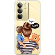Прозорий чохол BoxFace Realme C75 Super Mama and Son