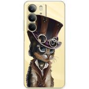 Прозорий чохол BoxFace Realme C75 Steampunk Cat