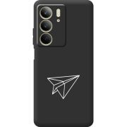 Чорний чохол BoxFace Realme C75 Paper Plane