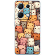Чохол BoxFace Xiaomi Redmi Note 14S Котики муркотики