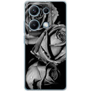 Чохол BoxFace Xiaomi Redmi Note 14S Black and White Roses