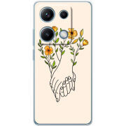 Чохол BoxFace Xiaomi Redmi Note 14S Flower Hands
