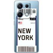Прозорий чохол BoxFace Xiaomi Redmi Note 14S Ticket New York