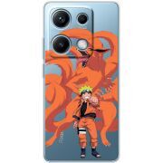Прозорий чохол BoxFace Xiaomi Redmi Note 14S Naruto and Kurama