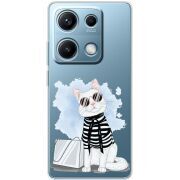 Прозорий чохол BoxFace Xiaomi Redmi Note 14S Cat Style