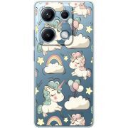 Прозорий чохол BoxFace Xiaomi Redmi Note 14S Unicorns