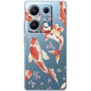 Прозорий чохол BoxFace Xiaomi Redmi Note 14S Japanese Koi Fish